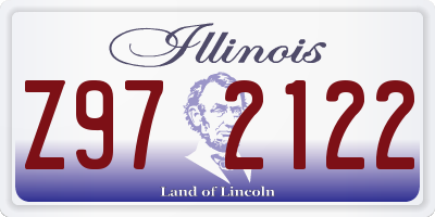 IL license plate Z972122