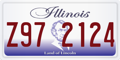 IL license plate Z972124