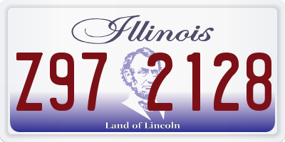 IL license plate Z972128