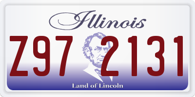 IL license plate Z972131