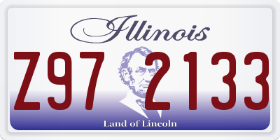 IL license plate Z972133