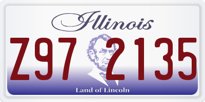 IL license plate Z972135