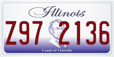 IL license plate Z972136