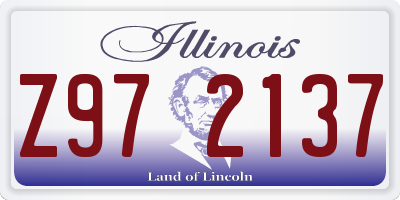 IL license plate Z972137