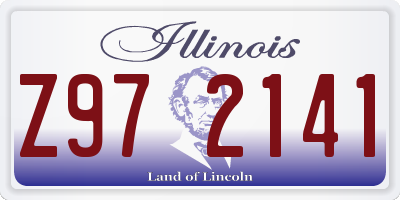IL license plate Z972141