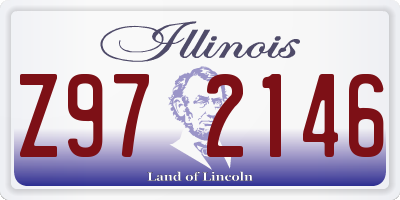 IL license plate Z972146