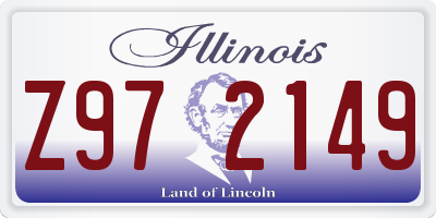IL license plate Z972149