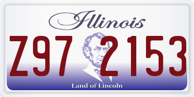 IL license plate Z972153