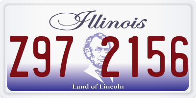 IL license plate Z972156