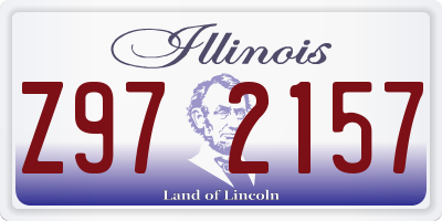 IL license plate Z972157