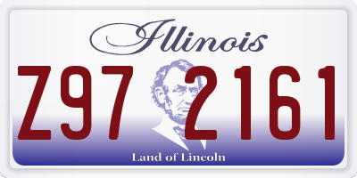 IL license plate Z972161