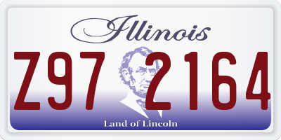 IL license plate Z972164