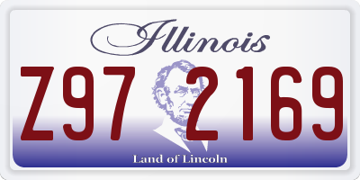 IL license plate Z972169