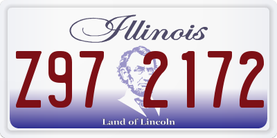 IL license plate Z972172