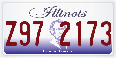 IL license plate Z972173