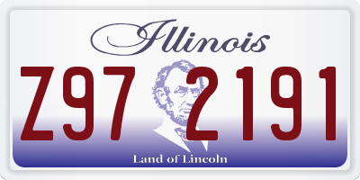 IL license plate Z972191