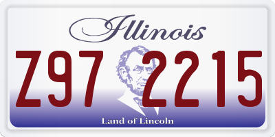 IL license plate Z972215