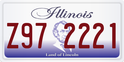 IL license plate Z972221