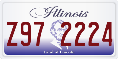 IL license plate Z972224