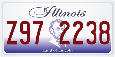 IL license plate Z972238
