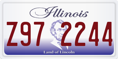 IL license plate Z972244