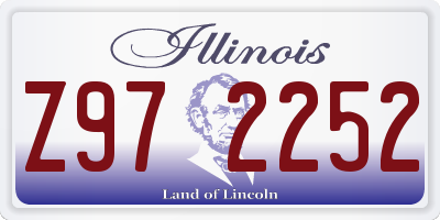 IL license plate Z972252