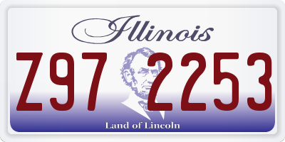 IL license plate Z972253