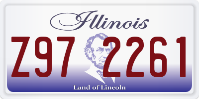 IL license plate Z972261