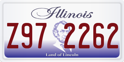 IL license plate Z972262