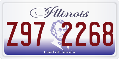 IL license plate Z972268
