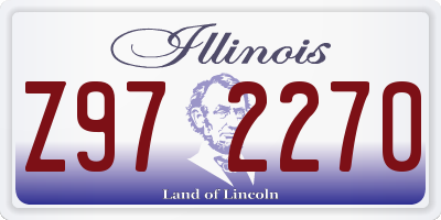 IL license plate Z972270