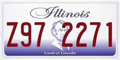 IL license plate Z972271