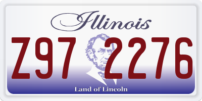 IL license plate Z972276