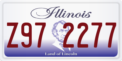 IL license plate Z972277