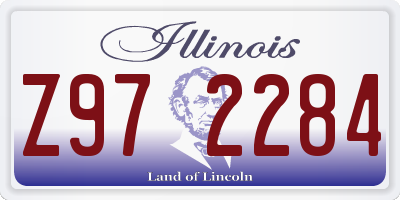 IL license plate Z972284