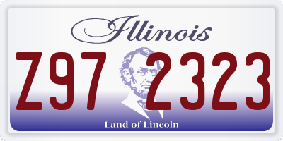 IL license plate Z972323