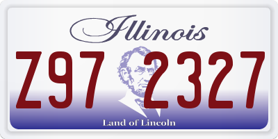 IL license plate Z972327