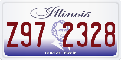 IL license plate Z972328