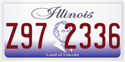 IL license plate Z972336