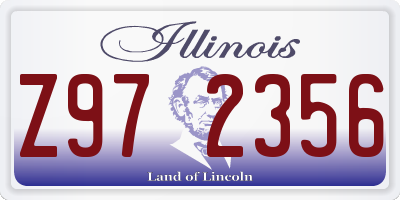 IL license plate Z972356