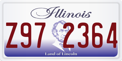 IL license plate Z972364