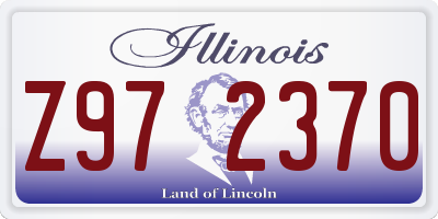 IL license plate Z972370