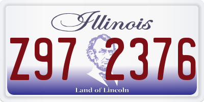 IL license plate Z972376