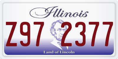 IL license plate Z972377