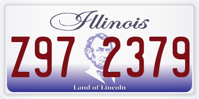 IL license plate Z972379