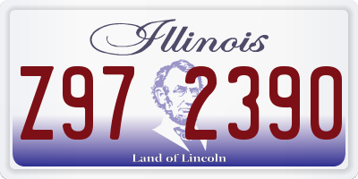 IL license plate Z972390