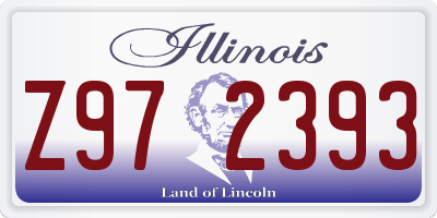 IL license plate Z972393