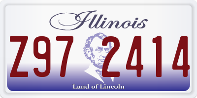 IL license plate Z972414