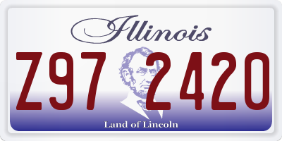 IL license plate Z972420
