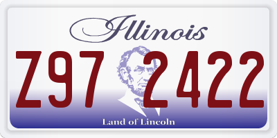 IL license plate Z972422